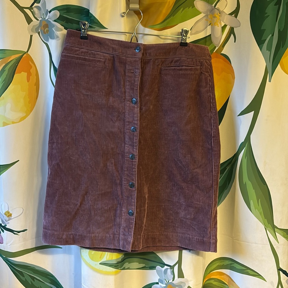 Lands end corduroy skirt 10